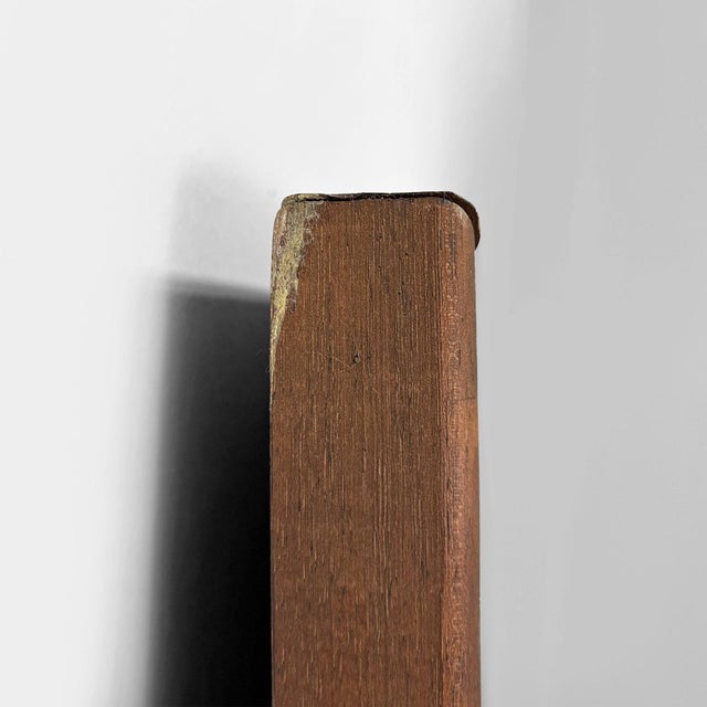 Mid-Century Modern Italian Floor-Standing Mirror with Wooden Frame, 1960s For Sale - Image 10 of 12