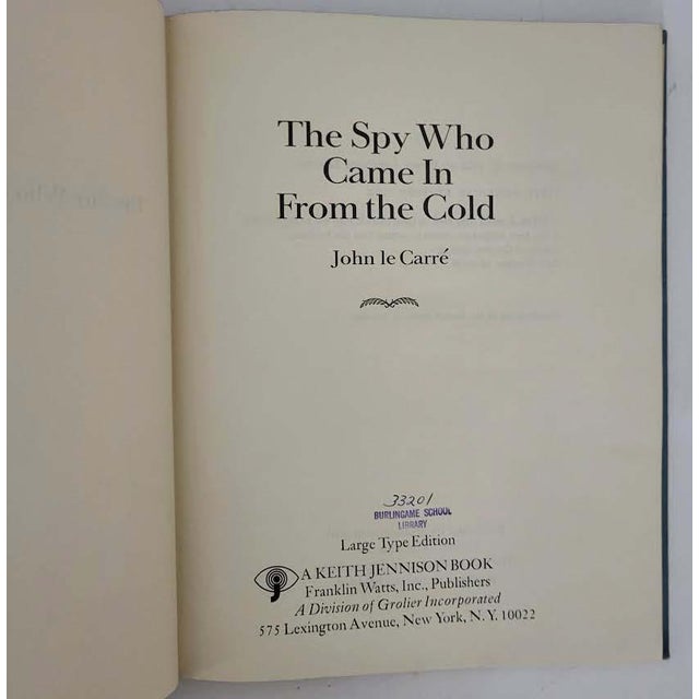 The Spy Who Came in From the Cold Hardcover Large Print John Le Carré Ex-Lib Item For Sale - Image 4 of 8