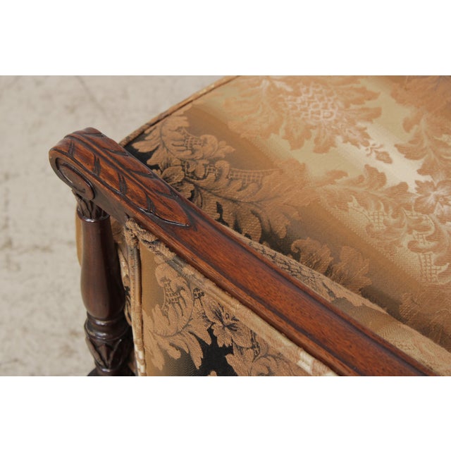 Antique Federal Style Mahogany Frame Sofa For Sale - Image 13 of 18