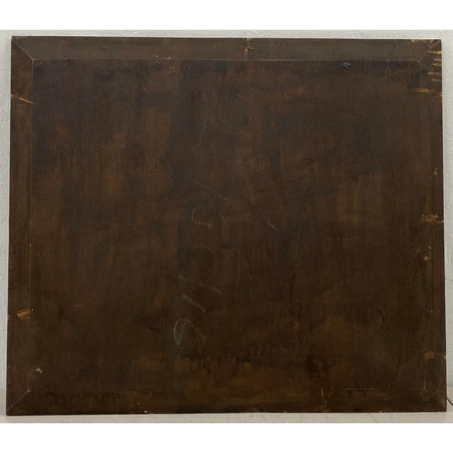 In the Style of Johannes Evert Hendrik Akkeringa Oil on Panel Beach Scene C.1920 For Sale - Image 12 of 13