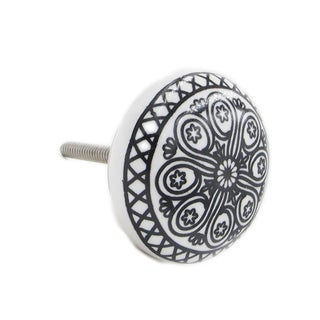 Black Wheel Flat Knobs - Set of 6 For Sale