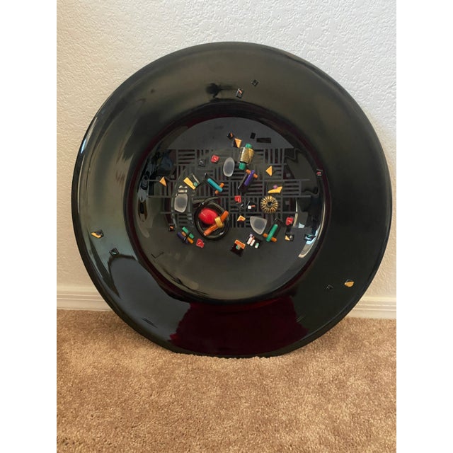 1998 Large David Garcia Glass Charger Plate, Signed For Sale - Image 12 of 12