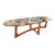 Vintage Mid Century Modern Adrian Pearsall Walnut Bow-Tie Glass Top Coffee Table For Sale