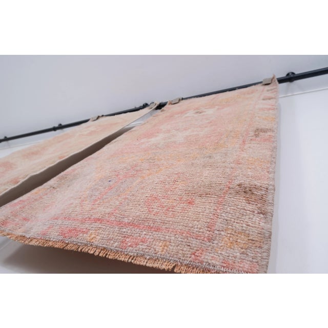 Textile Distressed Small Vintage Turkish Rug 1'6" X 3'1" For Sale - Image 7 of 11