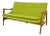 Modern Mid Century Style Sofa Lime Green For Sale