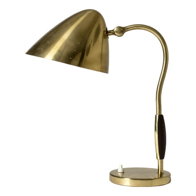 Modernist Brass Desk Light from Boréns, 1940s For Sale