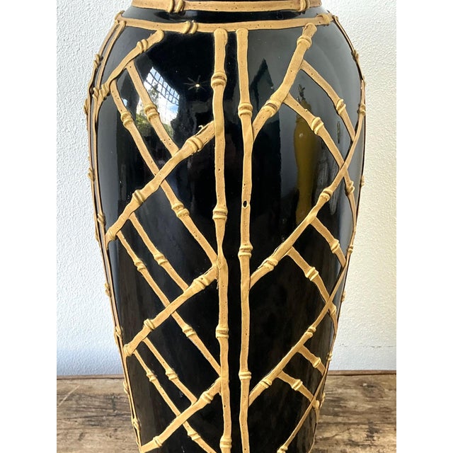 Vintage Glazed Ceramic Icing Lamp For Sale - Image 4 of 16