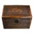 Chinese Huali Rosewood Carved Treasure Box With Brass Hardware For Sale