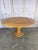 Camel French Provincial Parquetry Drop-Leaf Pedestal Dining Table For Sale - Image 8 of 14