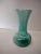 English Vintage Pale Green Blown Glass Hyacinth Vase For Sale - Image 3 of 4