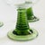 Etched German Roemer Coupe Wine Glasses With Green Stems - Set of 6 For Sale In San Francisco - Image 6 of 8