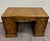 Late 20th Century Vintage Drexel Et Cetera Campaign Style Burl Wood Tooled Leather Executive Desk For Sale - Image 5 of 13