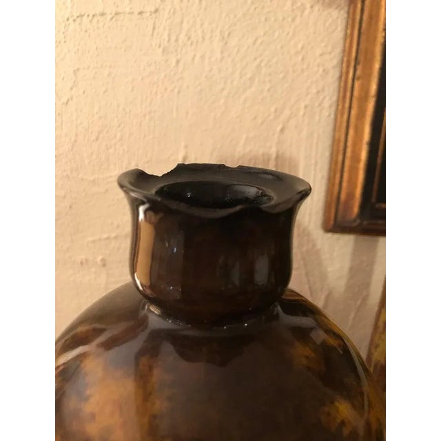 Ceramic Royal Doulton Hand Painted Glazed Vase For Sale - Image 7 of 13