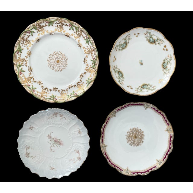 This product is a set of 8 vintage mismatched china dessert cake plates, featuring a floral pattern and originating from...