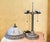 Vintage Desk Lamp With Frosted Glass Shade and 2 Pull Chain Switches For Sale - Image 11 of 12