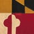 This vintage Maryland flag is made from a cotton cloth, with fully sewn design visble on both sides. Please note overall...