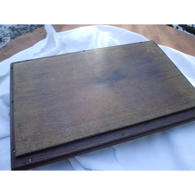 Art Nouveau Wooden Tray with Ceramic Inlay, 1890s For Sale - Image 13 of 18