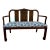 1960’s Chinoiserie Pagoda Settee W/ New Kravet Upholstery For Sale