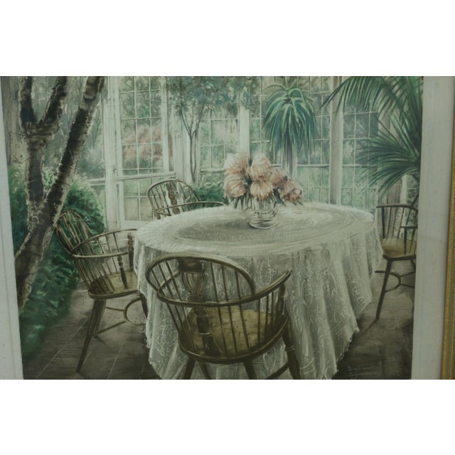 Matted & Artist Signed Art on Hand Made Paper For Sale - Image 4 of 10