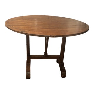 Late 19th Century French Wine Tasting Swing Leg Table For Sale
