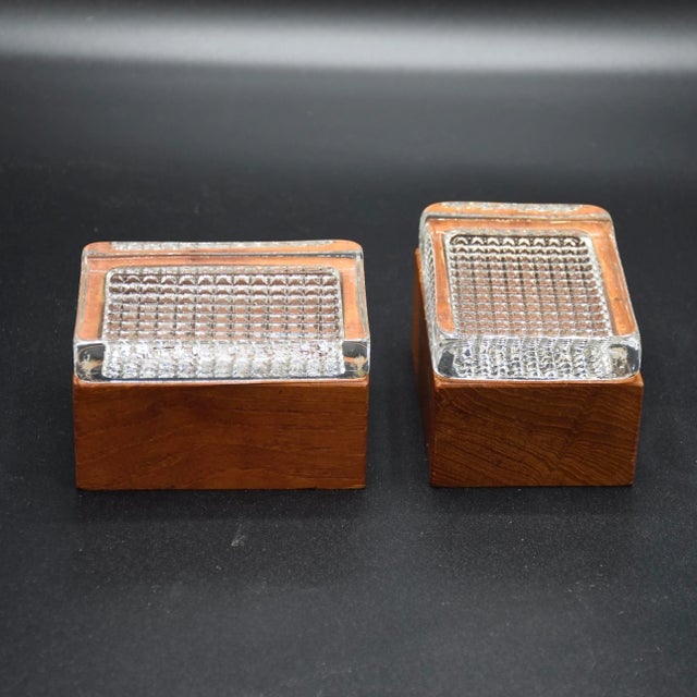 Small Boxes by Bengt Edenfalk for Skruf, Sweden, 1960s, Set of 2, in Flawless conditions. Designed 1960 to 1969 I have...