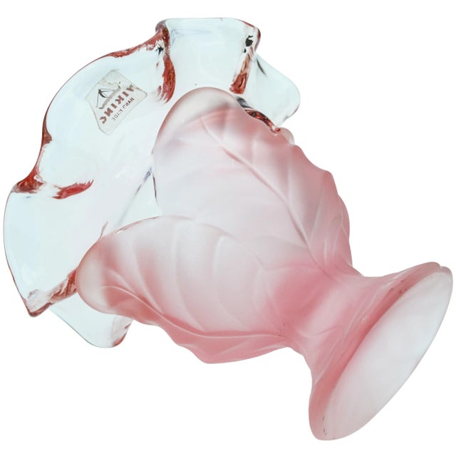 Vintage Textured Pink Vase For Sale In New York - Image 6 of 7