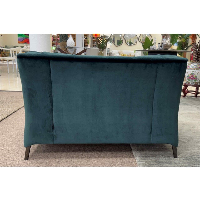 Metal Natuzzi Italia La Scala Tufted Lounge Chair For Sale - Image 7 of 12