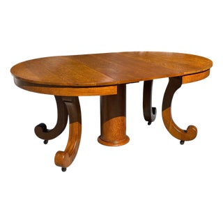 Early 20thC American Empire Dining Table For Sale