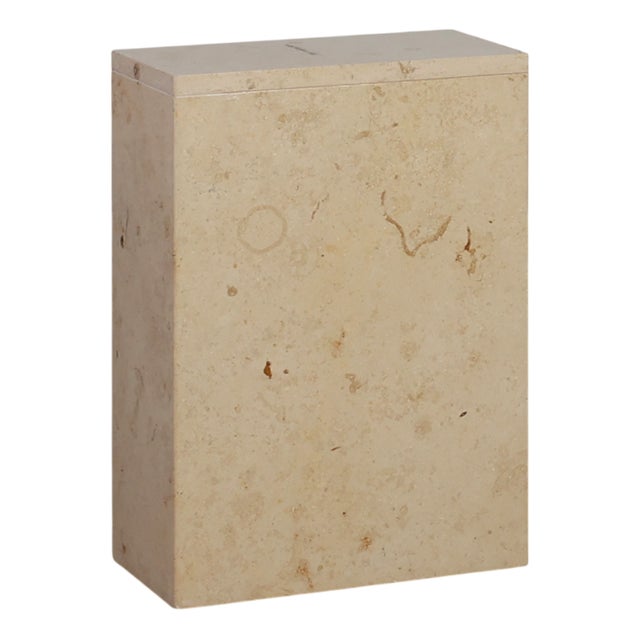 Mid-Century Italian Travertine Console, 1980s For Sale
