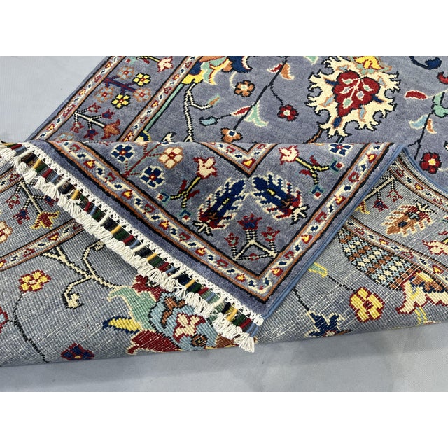 Slate Gray Persian Style Floral Rug, 3'3" X 5' For Sale - Image 13 of 16