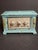 Turquoise Antique Kenton Cast Iron Radio Bank 1920s Safe Original Tag Peirce Collection For Sale - Image 8 of 17