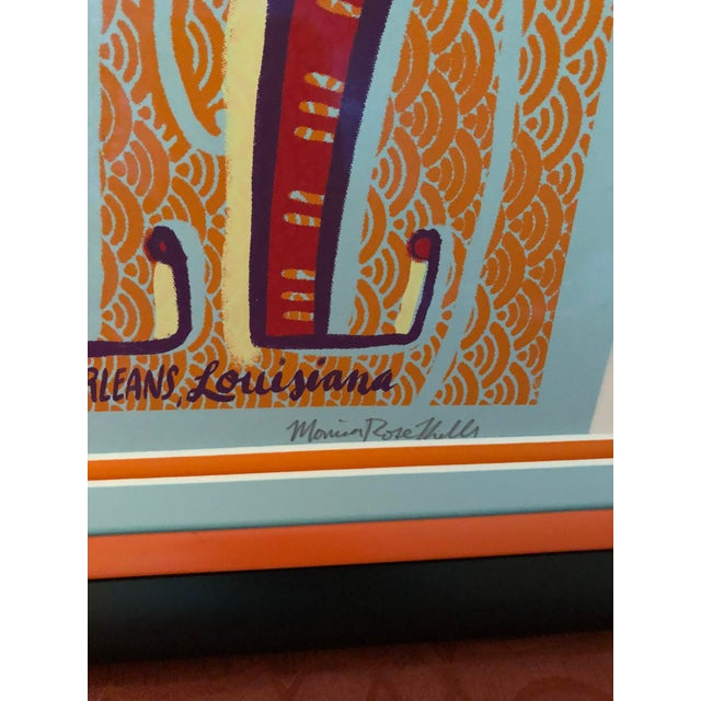 A Vibrant Piece of New Orleans Cultural Provenance Elevate your gallery wall or modern interior with "We Got The Jazz"...