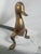 1970s 1970s French Mid-Century Modern Stylized Brass Duck Andirons - A Pair For Sale - Image 5 of 10