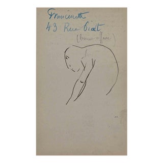 Pierre Georges Jeanniot, Figure, Drawing on Paper, Early 20th Century For Sale