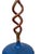 Gold Modern Regency Blue and Gilt Brass Candlesticks, 1950s, Set of 2 For Sale - Image 8 of 12