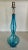 Curvaceous Murano glass lamp blown in the 1960s in MEDIUM BLUE. Diagonal ribs, though subtle, provide wonderful optics. It...