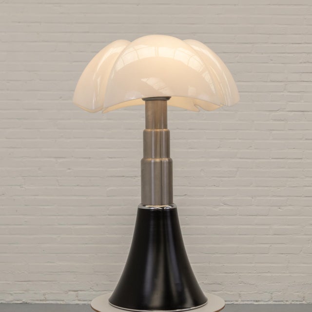 Large ‘Pipistrello’ table/floor lamp, model 620, designed by Gae Aulenti in 1965 for Martinelli Luce. This vintage example...