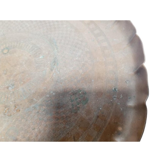 Copper Polish Guilloched Tray from Handelsmann, 1890s For Sale - Image 8 of 10