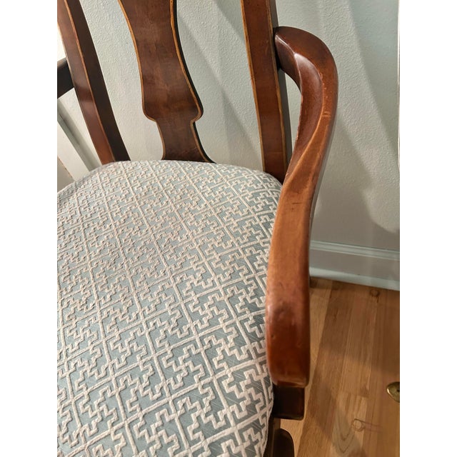 Late 20th Century Queen Anne Armchair Attributed to Drexel Heritage For Sale In New Orleans - Image 6 of 12