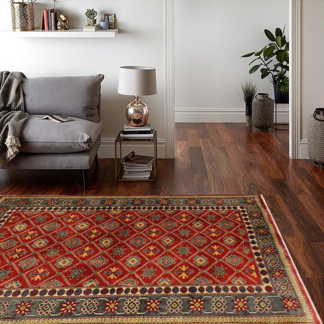 Bring timeless elegance into your home with this hand‑knotted Shirwan rug, crafted with exceptional detail and luxurious...