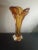 1960s Murano Italy Amber Glass Swung Style Vase For Sale - Image 4 of 7