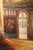 Glowing Café Alley Scene with Flower Cart — Decorator Art for Home or Bar/Restaurant DESCRIPTION Step into a sun-drenched...