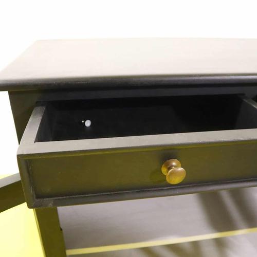 Black Sideboard with Four Glass Doors and Four Drawers For Sale - Image 3 of 11