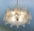 Vintage 1960s Texture Glass Chandelier For Sale - Image 4 of 13