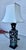 Antique Large Chinese Famille Noire Square Porcelain Vase Table Lamp 36" For Sale - Image 9 of 18