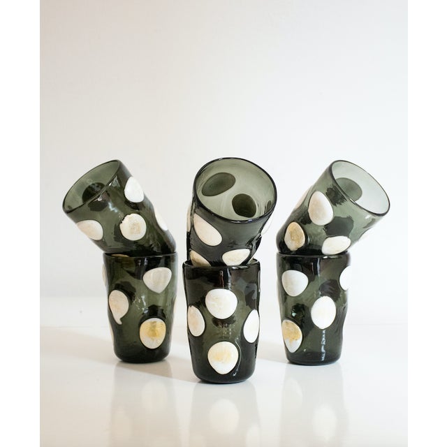 Vintage Tequila Drinking Set in Murano Glasses by Mariana Iskra for Ribes Studio, 2004, Set of 6 For Sale - Image 6 of 12