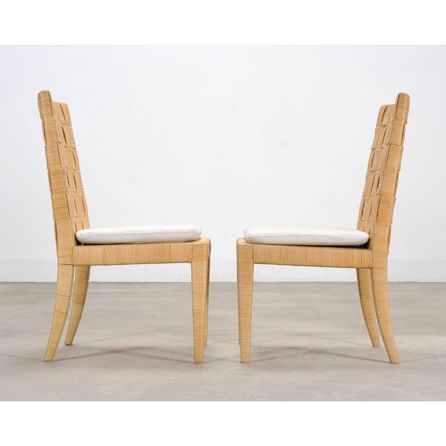 Set of Twelve John Hutton Donghia Block Island Cane Dining Chairs For Sale - Image 14 of 18