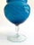 Mid 20th Century Vintage Mid Century Modern Empoli Italy Cerulean Royal Blue Ombre Art Glass Candy Bowl Pedestal Lidded Jar For Sale - Image 5 of 13