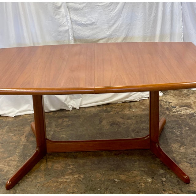 1960s Danish Teak Extendable Dining Table For Sale - Image 10 of 11