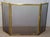 A Victorian period Solid Brass and Wire Mesh Fire Screen , Circa 1880s It measures 50" in width fully open, 28" in width...